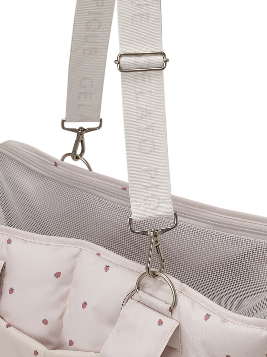【CAT&DOG】Strawberry Quilting Carrier Bag