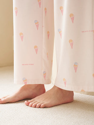 Ice-cream / Bear All Over Printed Pants