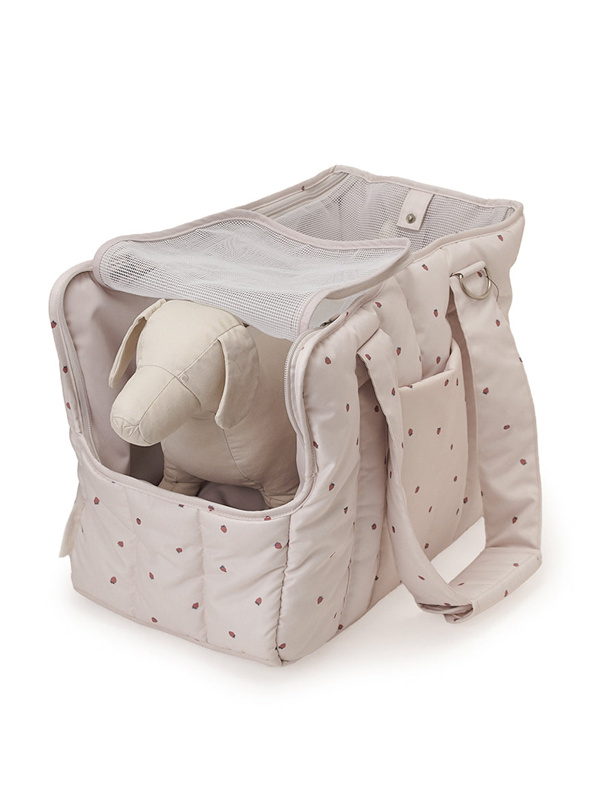 【CAT&DOG】Strawberry Quilting Carrier Bag