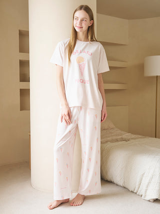 Ice-cream / Bear All Over Printed Pants