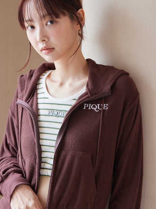 UV-cut Cool Pile Sporty Hoodie