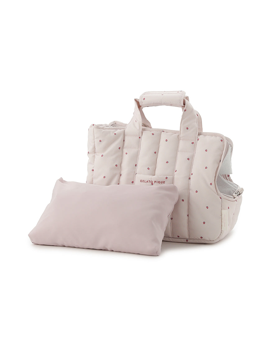 【CAT&DOG】Mini-size Strawberry Quilting Carrier Bag