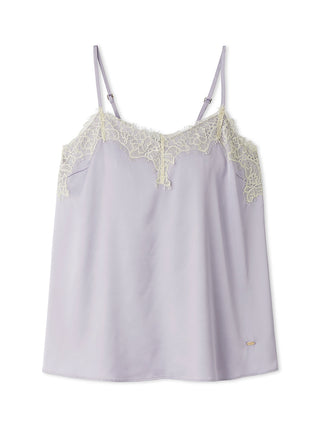 Cool Satin Lace Camisole With Built-in Bra