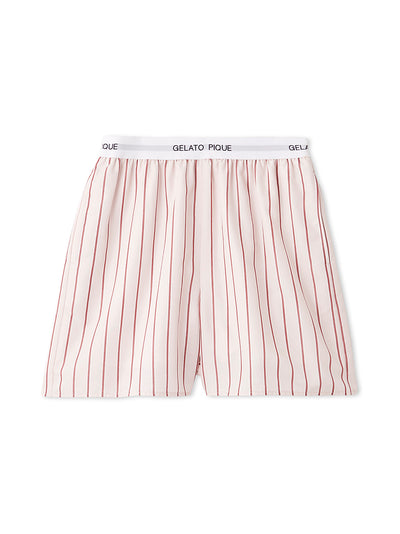 Striped Pajama Shorts gelato pique