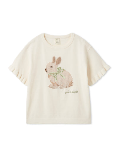 Airy Moco Ribbon Bunny Jacquard Pullover gelato pique