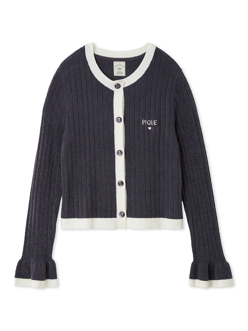 Smoothie Rib Logo Cardigan