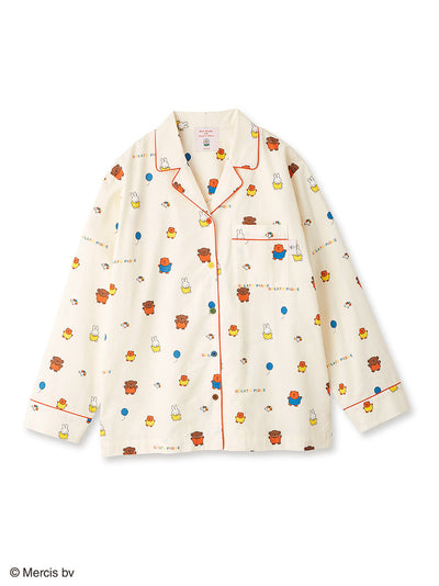 [Dick Bruna] Patterned Flannel Shirt gelato pique