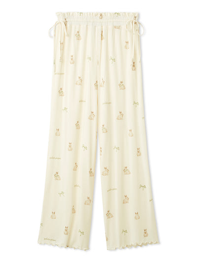 Ribbon Bunny Long Pants gelato pique