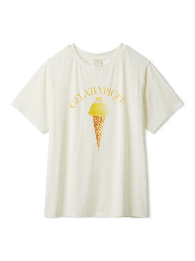 Cool Rayon Sorbet Printed T-shirt gelato pique