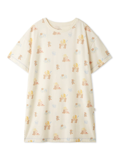 Cool Rayon Ice Cream Bear Dress gelato pique