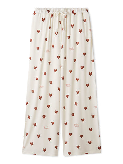 Cool Rayon Heart Pants gelato pique