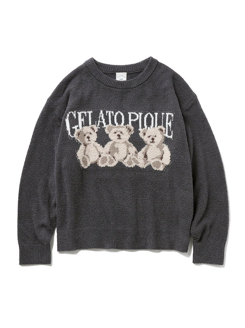Airy Moco Cute Variety Jacquard Pullover
