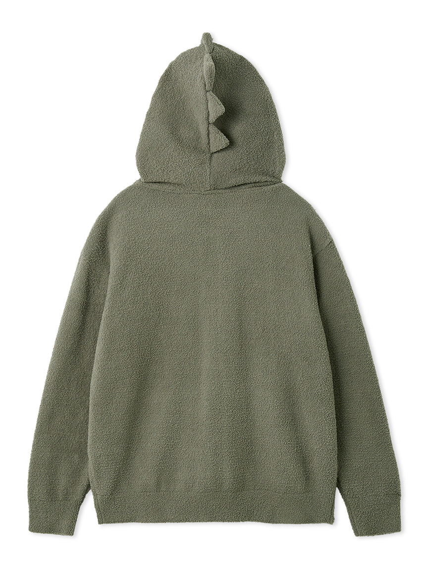 green dinosaur hoodie dress Black & Green Ombre Dino Hoodie