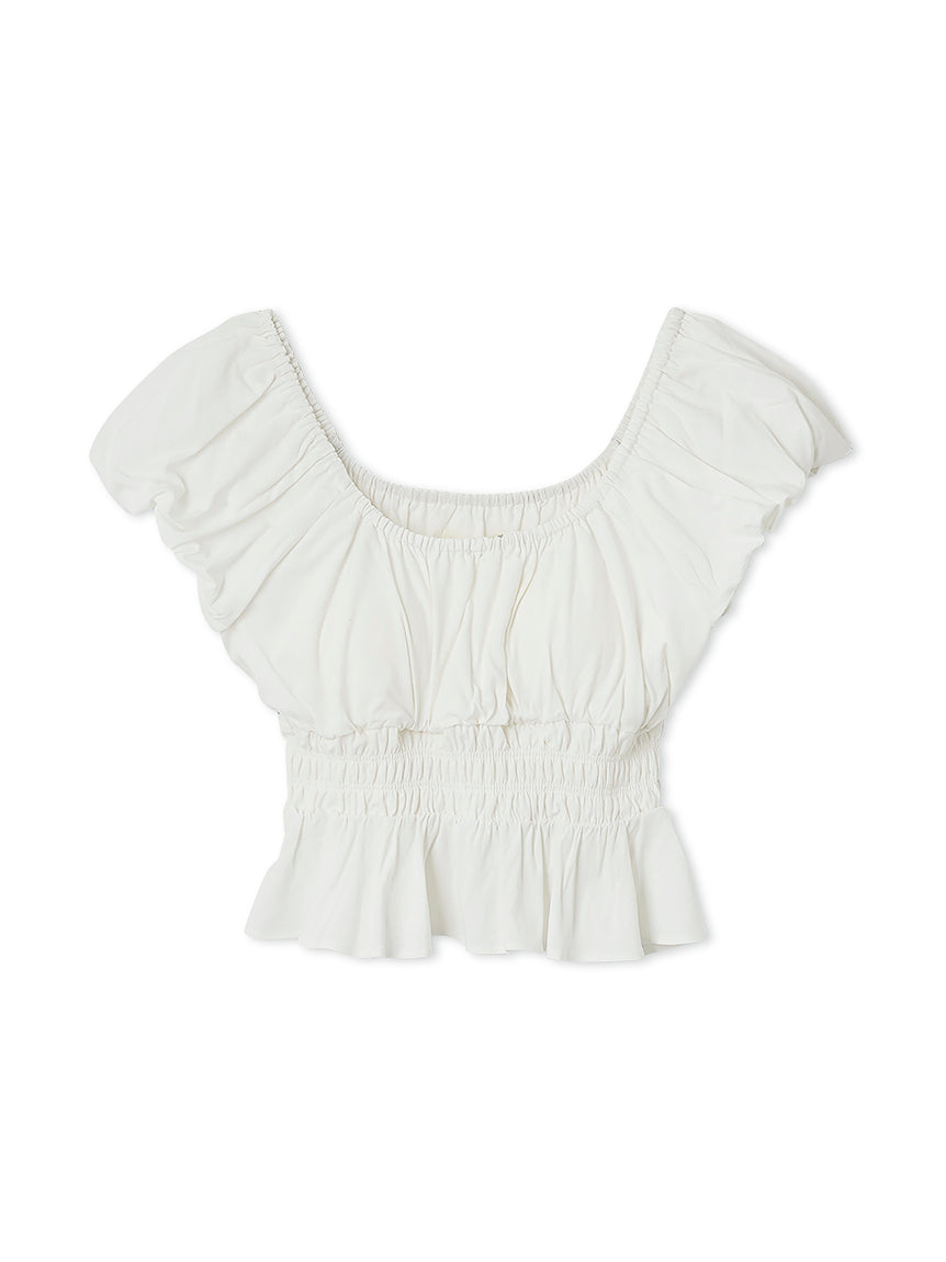 Shirring Gather Pullover