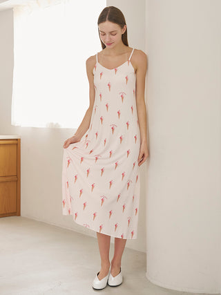 Cool Rayon Sorbet Camisole Dress With Built-in Bra