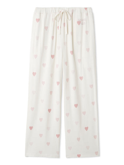Heart Motif Pants gelato pique