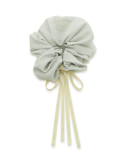 Striped Ribbon Hair Scrunchies gelato pique