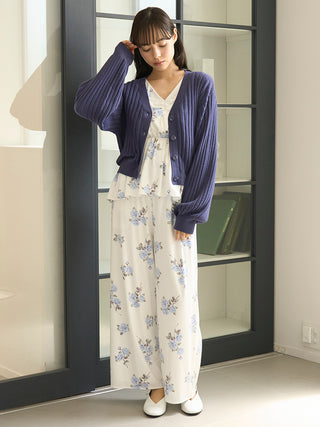 Airy Moco Ribbed Short Cardigan