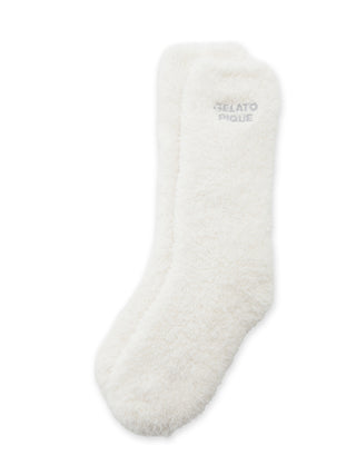 Gelato Pique Basic Gelato Autumn Socks in off-white, front view