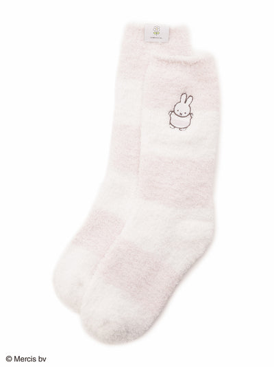 [Dick Bruna] Babymoco Border Socks gelato pique