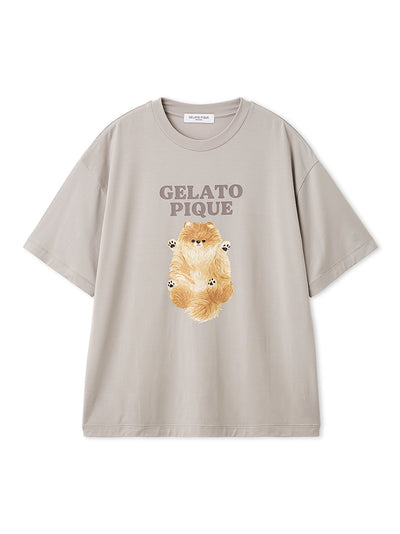 Men's Roll Over Dog Printed T-shirt gelato pique