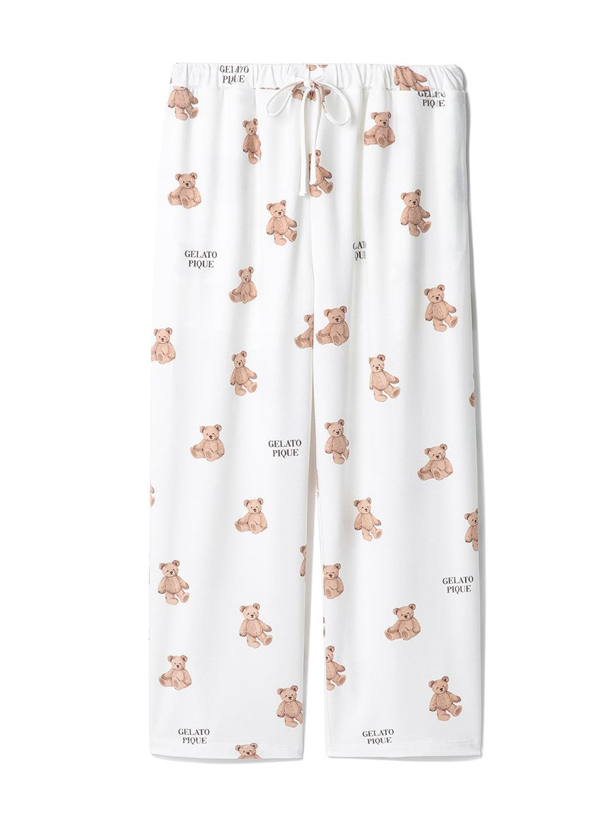 Cute Variety Motif Cut-and-sew Long Pants