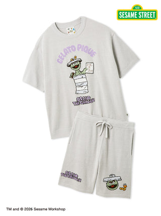 [Coming Soon][SESAME STREET] Men's Airy Moco Jacquard Pullover & Shorts Set