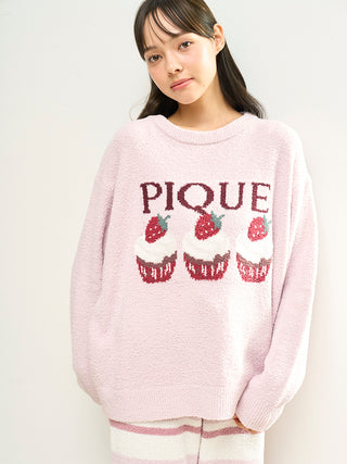 Airy Moco Cute Variety Jacquard Pullover