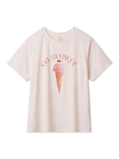 Cool Rayon Sorbet Printed T-shirt gelato pique