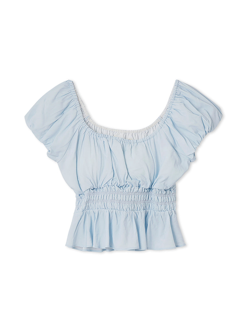 Shirring Gather Pullover