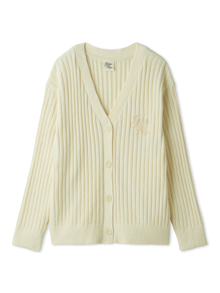 カーディガン FURRYPONY JACQUARD KNIT CARDIGAN OATMEAL Good Neighbour | NN07 Mika Flower 6620 Ultra-Soft Cardigan (Ecru)