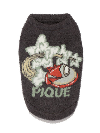 Gelato Pique [CAT&DOG] Baby Moco Spaceship Pet Pullover in charcoal gray