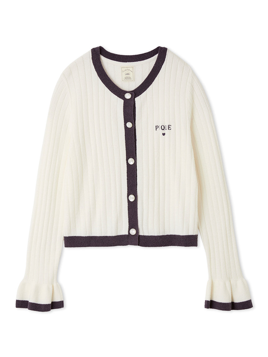 Smoothie Rib Logo Cardigan