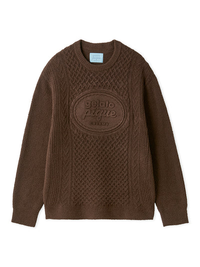 Men's Airy Moco Ice Cream Sandwich Aran Pullover gelato pique