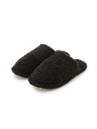 Gelato Pique Men's Basic Gelato Autumn Room Shoes in dark brown, front view
