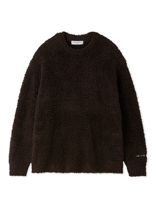 Gelato Pique Men's Basic Gelato Autumn Pullover in dark gray, front view