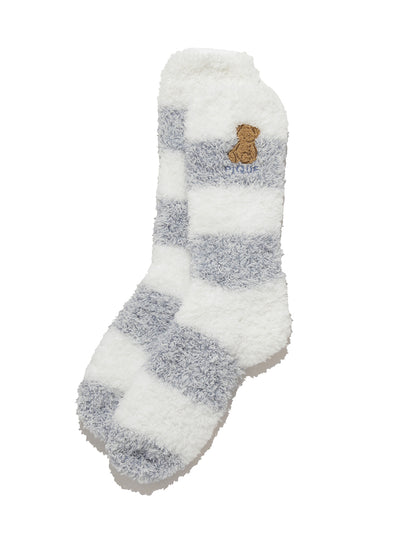 Men's Bear Sagara Melange 2 Border Socks gelato pique