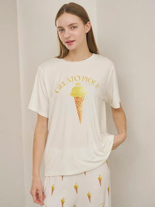 Cool Rayon Sorbet Printed T-shirt