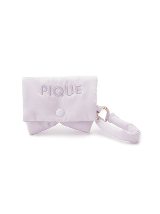 Marshmallow Motif Mini Pouch by Gelato Pique, soft-touch fabric, perfect for storing small essentials with chic style.