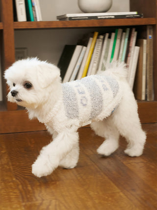 [CAT&DOG] Gelato Pique 2 Border Pet Pullover