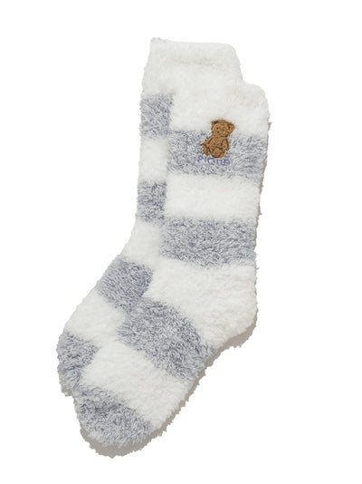 Bear Sagara Melange 2 Border Socks gelato pique