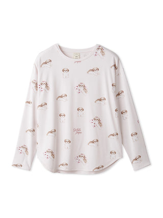 Shih Tzu Print Long Sleeve T-shirt