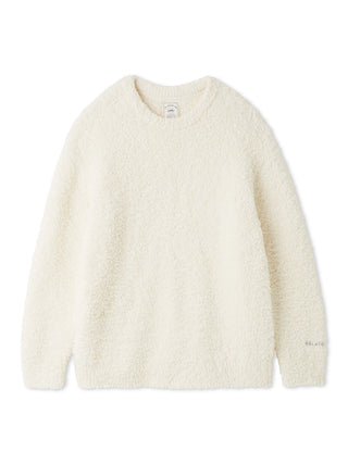 Gelato Pique Basic Gelato Autumn Pullover in off-white, front view