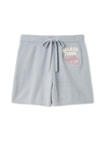 Airy Moco Dinosaur Sagara Embroidery Shorts gelato pique