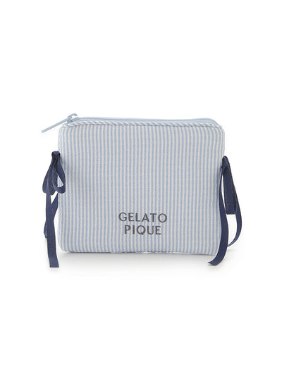 Striped Ribbon Tissue Pouch gelato pique