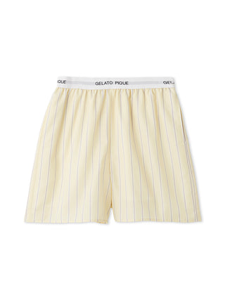 Gelato Pique USA striped pajama shorts in soft breathable fabric for lounge comfort and style.