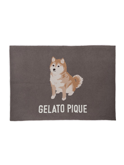 Shiba Motif Lap Blanket gelato pique