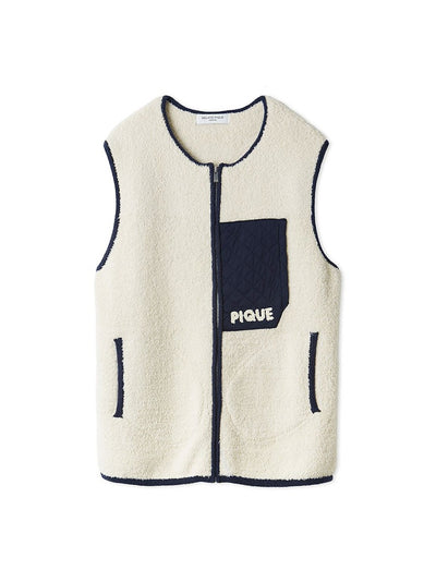 [BEGIN] Men's Powder Color-scheme Vest gelato pique