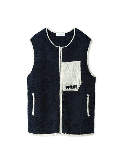 [BEGIN] Men's Powder Color-scheme Vest gelato pique