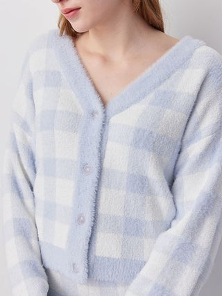 Checkered Cardigan & Long Pants Set